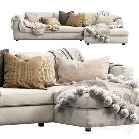 Eq cello sectional sofa